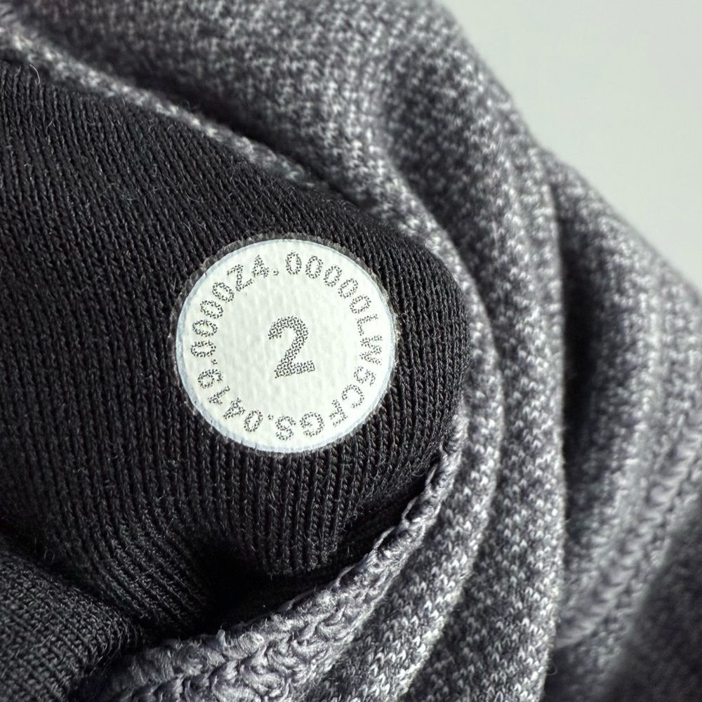 Lululemon Align Pant II 25" Mini Heathered Herringbone Heathered Black White 2 - Picture 10 of 15